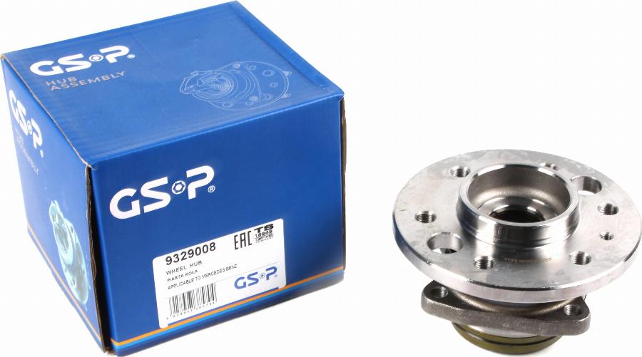 GSP 9329008 - Ступица колеса, поворотный кулак parts5.com