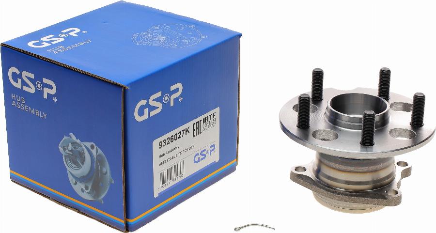 GSP 9326027K - Комплект подшипника ступицы колеса parts5.com