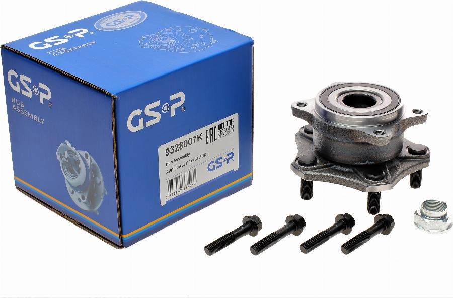 GSP 9328007K - Ступица колеса, поворотный кулак parts5.com