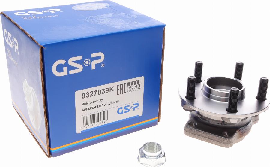 GSP 9327039K - Wheel hub, bearing Kit parts5.com