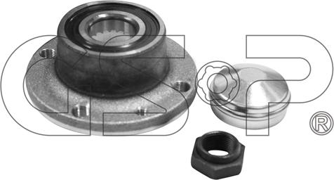 GSP 9230044K - Комплект подшипника ступицы колеса parts5.com