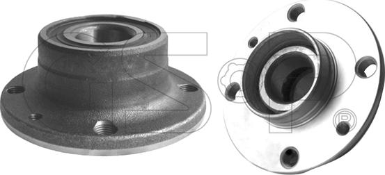 GSP 9230044 - Ступица колеса, поворотный кулак parts5.com