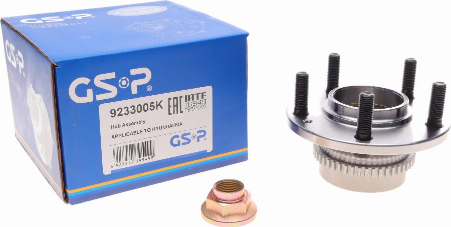 GSP 9233005K - Комплект подшипника ступицы колеса parts5.com