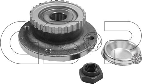 GSP 9225013K - Ступица колеса, поворотный кулак parts5.com