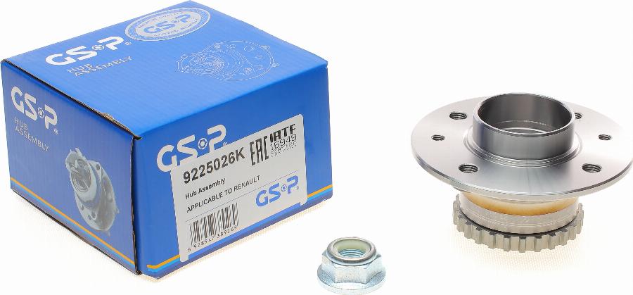 GSP 9225026K - Комплект подшипника ступицы колеса parts5.com