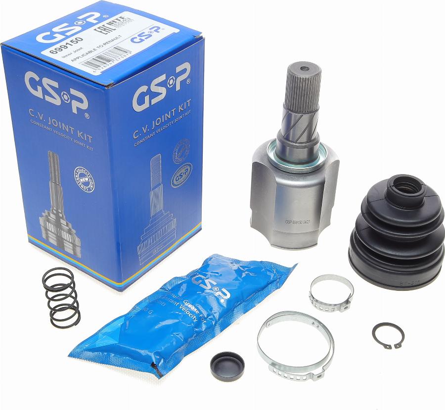 GSP 699150 - Шарнирный комплект, ШРУС, приводной вал parts5.com