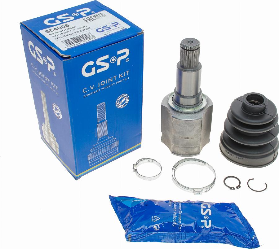 GSP 654006 - Шарнирный комплект, ШРУС, приводной вал parts5.com