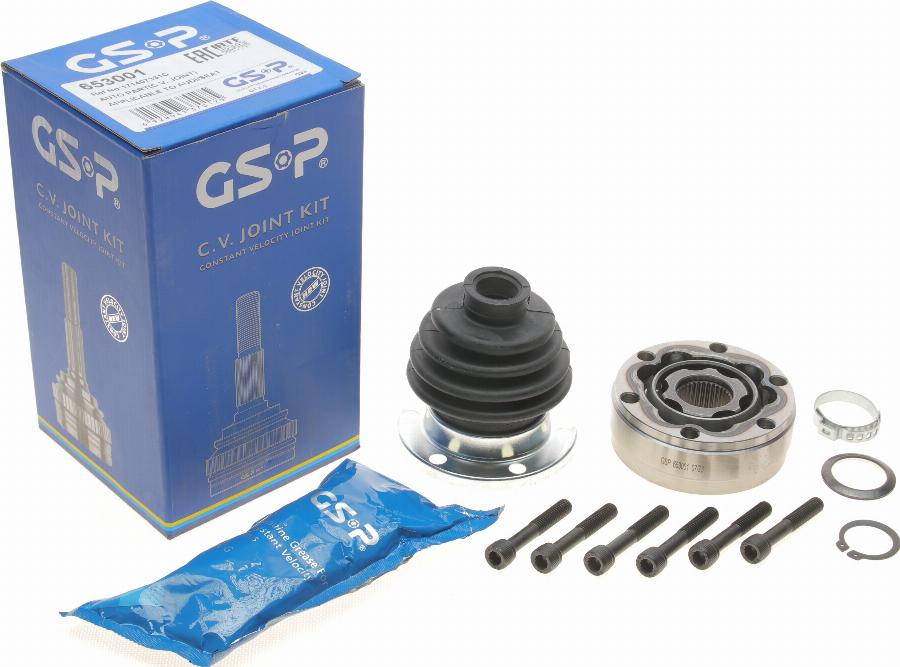 GSP 653001 - Шарнирный комплект, ШРУС, приводной вал parts5.com