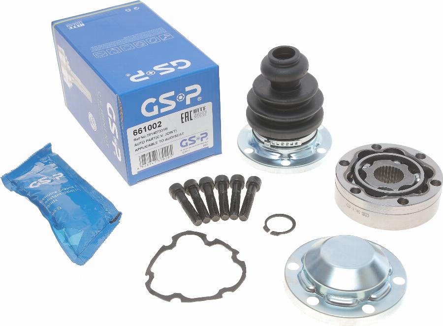 GSP 661002 - Шарнирный комплект, ШРУС, приводной вал parts5.com