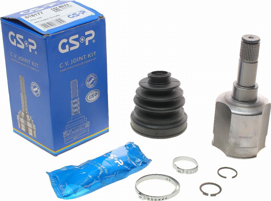 GSP 618177 - Шарнирный комплект, ШРУС, приводной вал parts5.com