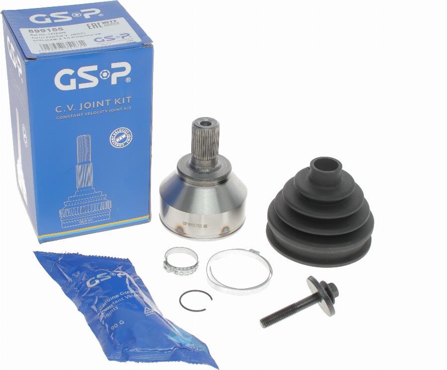 GSP 899155 - Шарнирный комплект, ШРУС, приводной вал parts5.com