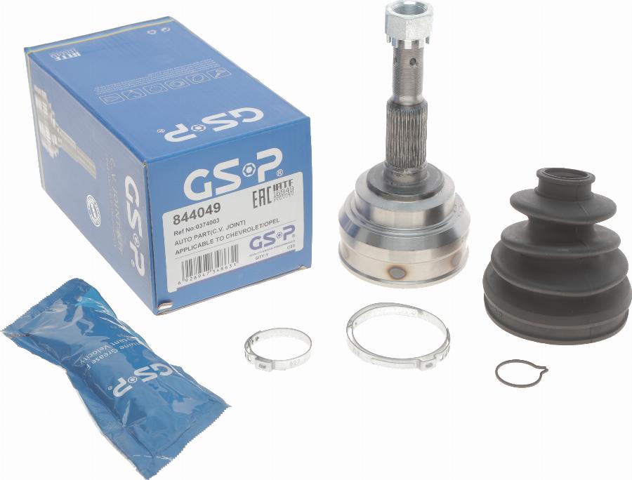 GSP 844049 - Шарнирный комплект, ШРУС, приводной вал parts5.com