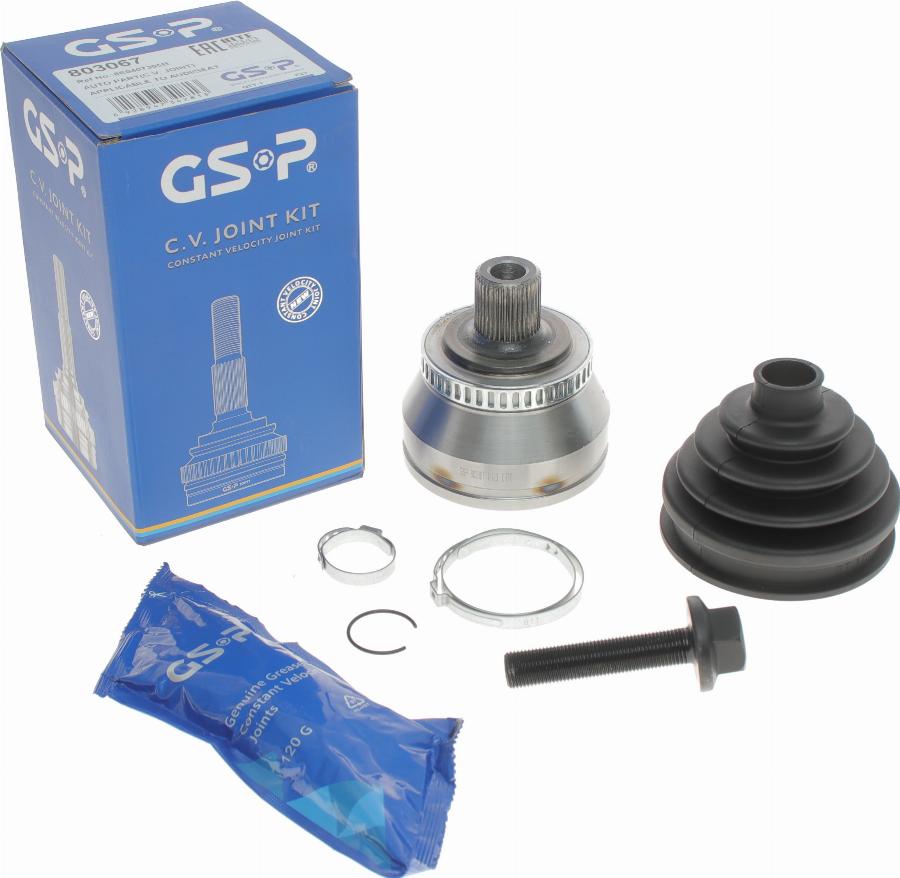 GSP 803067 - Шарнирный комплект, ШРУС, приводной вал parts5.com