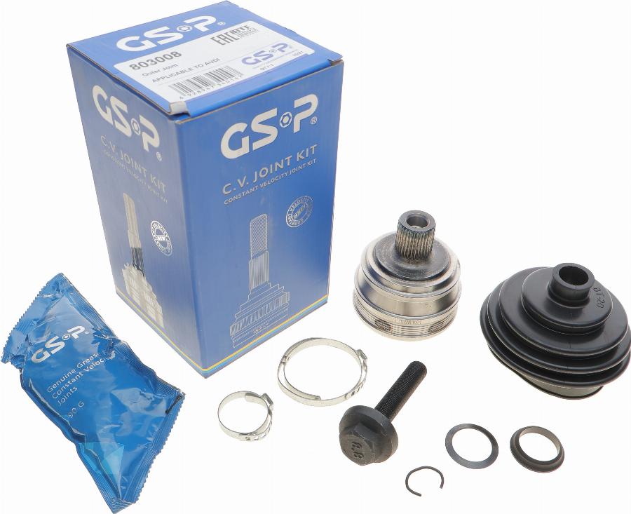 GSP 803008 - Шарнирный комплект, ШРУС, приводной вал parts5.com