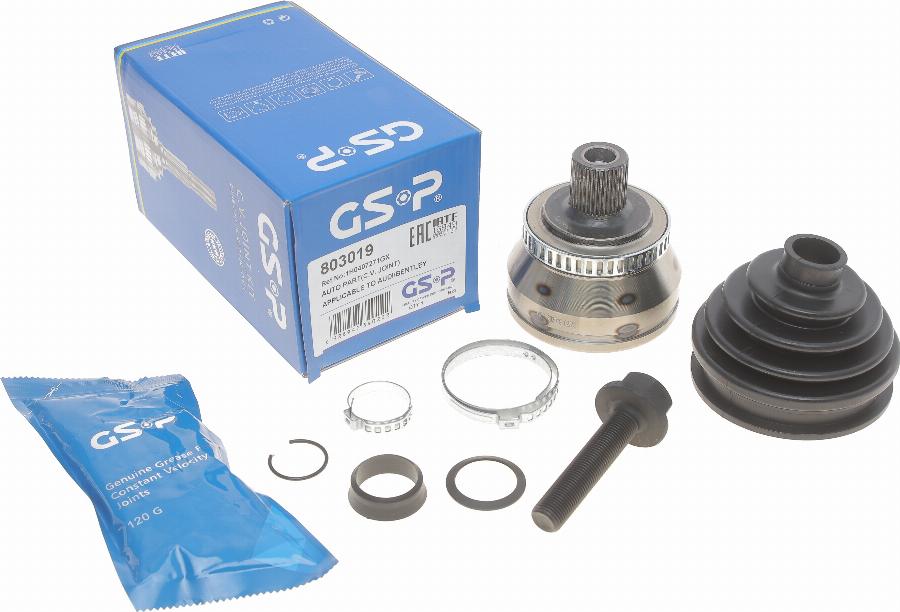 GSP 803019 - Шарнирный комплект, ШРУС, приводной вал parts5.com