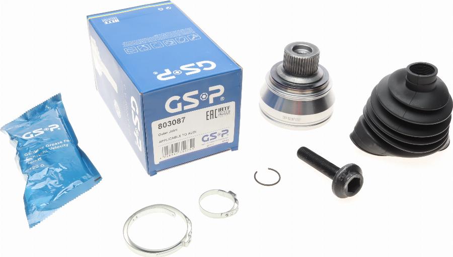 GSP 803087 - Шарнирный комплект, ШРУС, приводной вал parts5.com