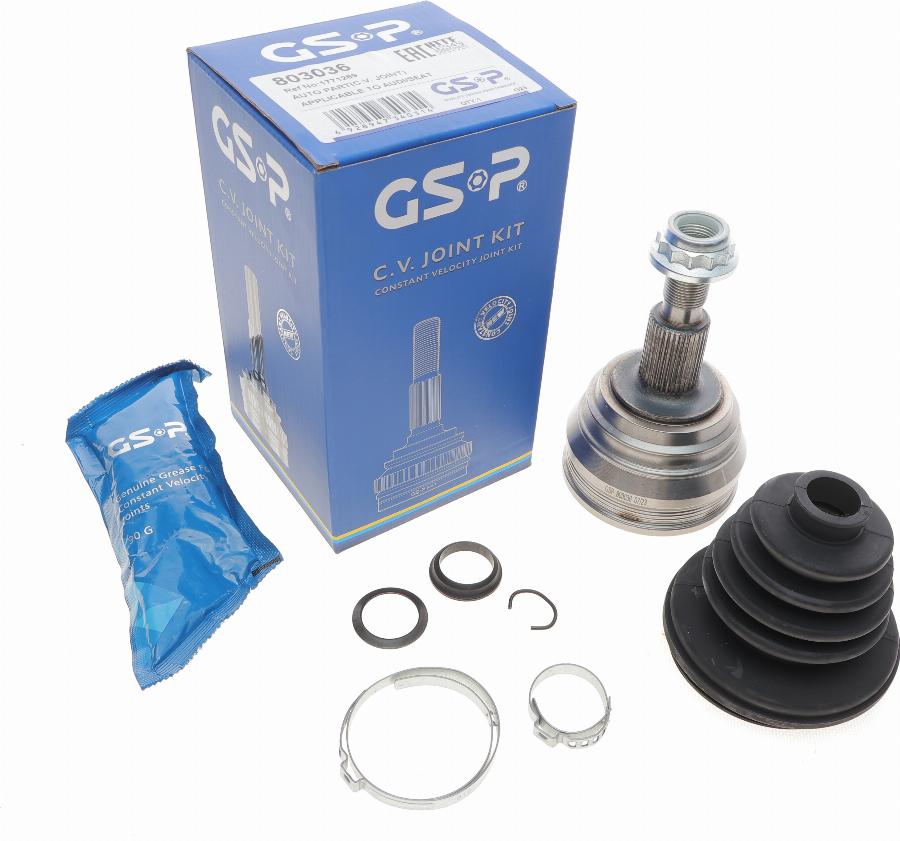 GSP 803036 - Шарнирный комплект, ШРУС, приводной вал parts5.com