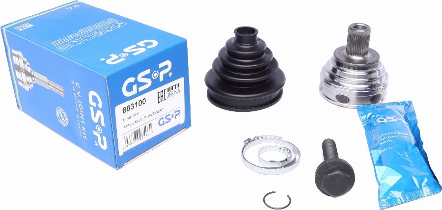 GSP 803100 - Шарнирный комплект, ШРУС, приводной вал parts5.com