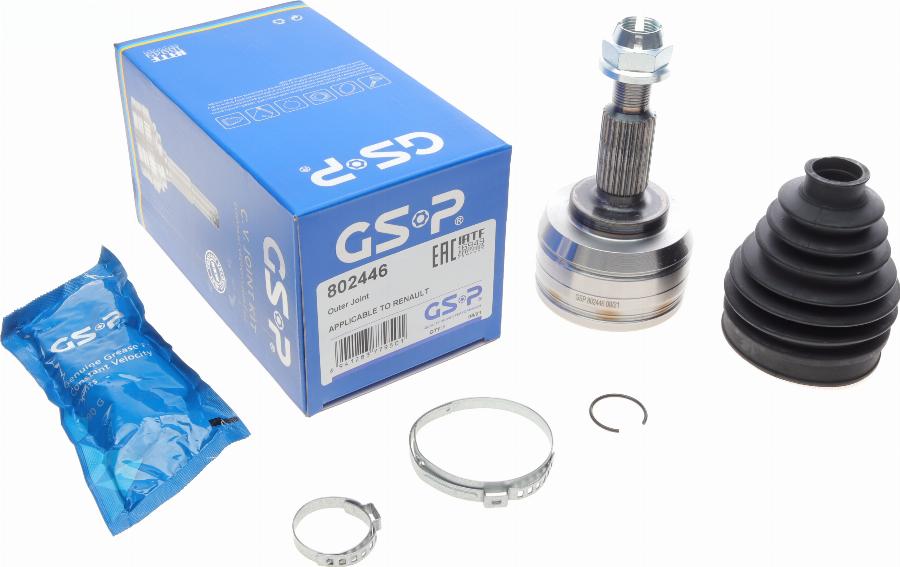 GSP 802446 - Шарнирный комплект, ШРУС, приводной вал parts5.com