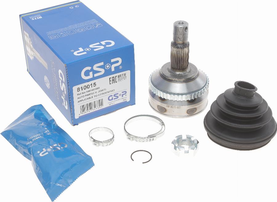 GSP 810015 - Шарнирный комплект, ШРУС, приводной вал parts5.com