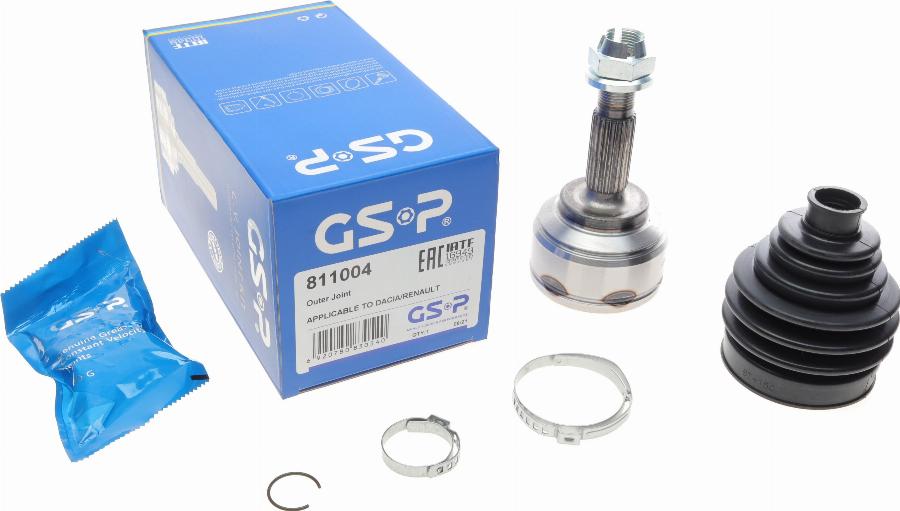 GSP 811004 - Шарнирный комплект, ШРУС, приводной вал parts5.com