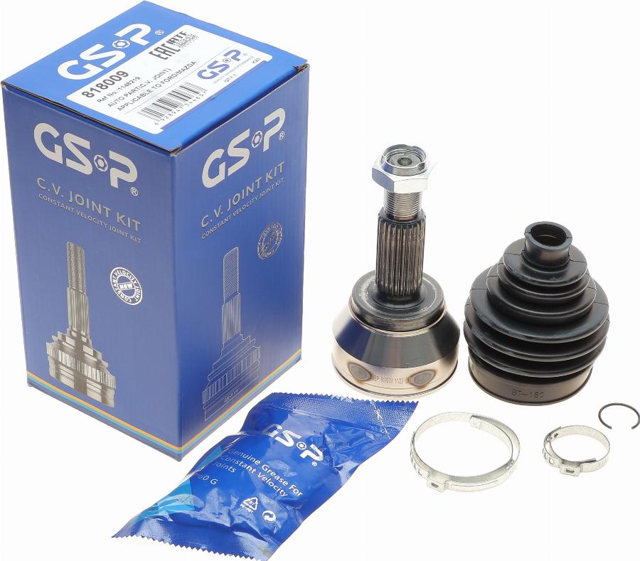 GSP 818009 - Шарнирный комплект, ШРУС, приводной вал parts5.com