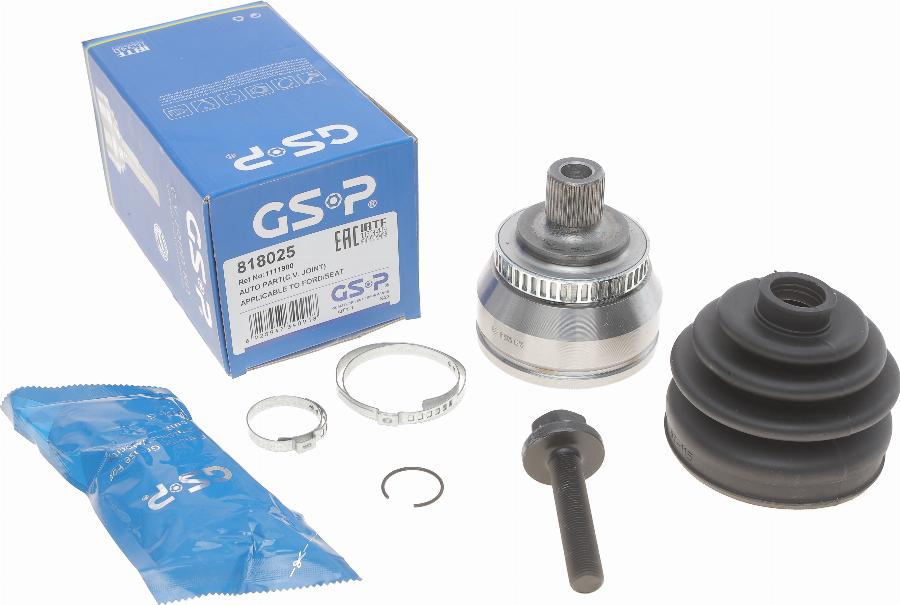 GSP 818025 - Шарнирный комплект, ШРУС, приводной вал parts5.com