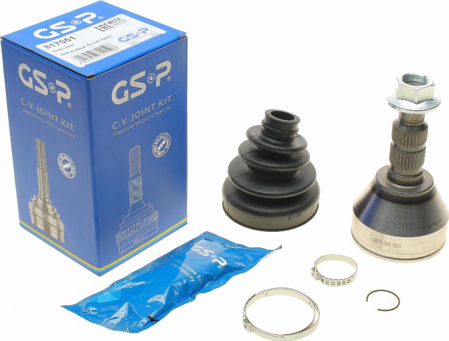 GSP 817051 - Шарнирный комплект, ШРУС, приводной вал parts5.com