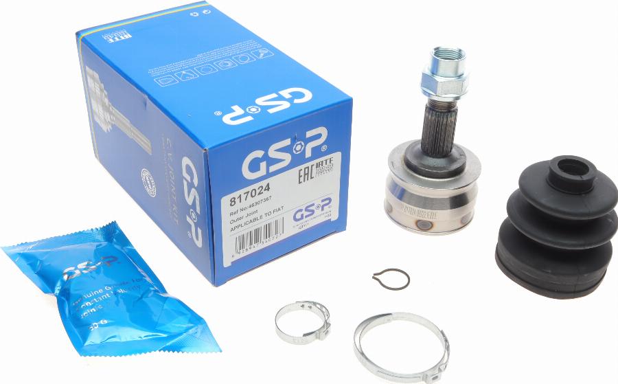 GSP 817024 - Шарнирный комплект, ШРУС, приводной вал parts5.com