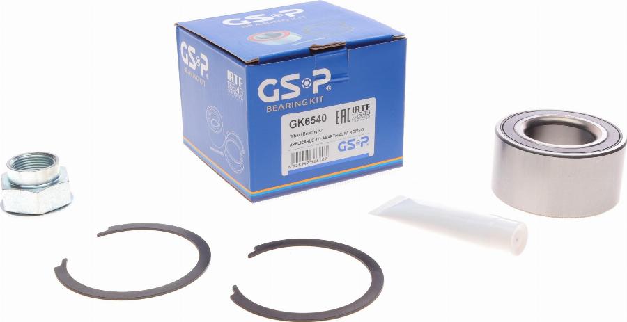 GSP GK6540 - Комплект подшипника ступицы колеса parts5.com