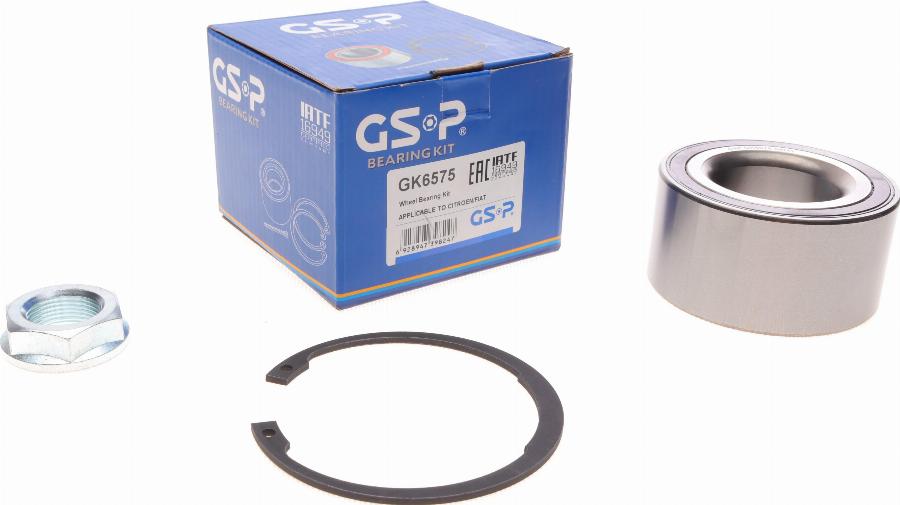 GSP GK6575 - Комплект подшипника ступицы колеса parts5.com