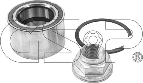 GSP GK6570 - Комплект подшипника ступицы колеса parts5.com