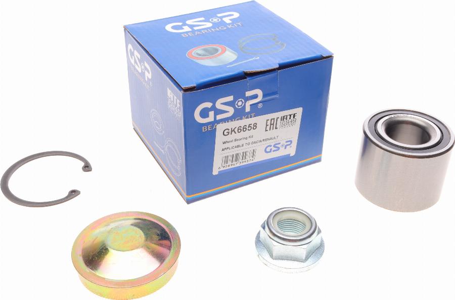 GSP GK6658 - Комплект подшипника ступицы колеса parts5.com