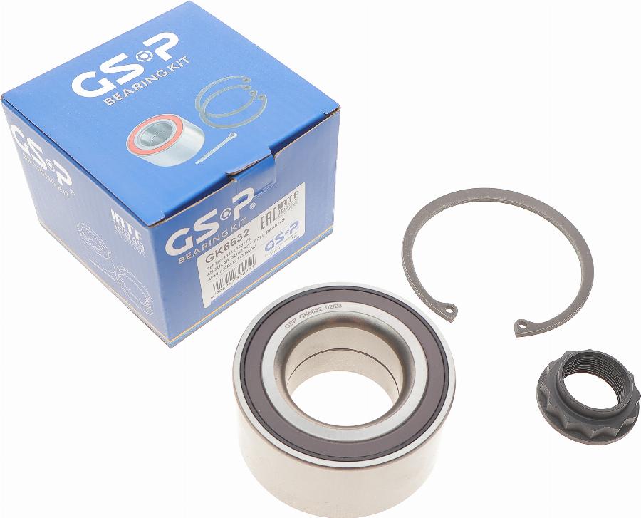 GSP GK6632 - Комплект подшипника ступицы колеса parts5.com