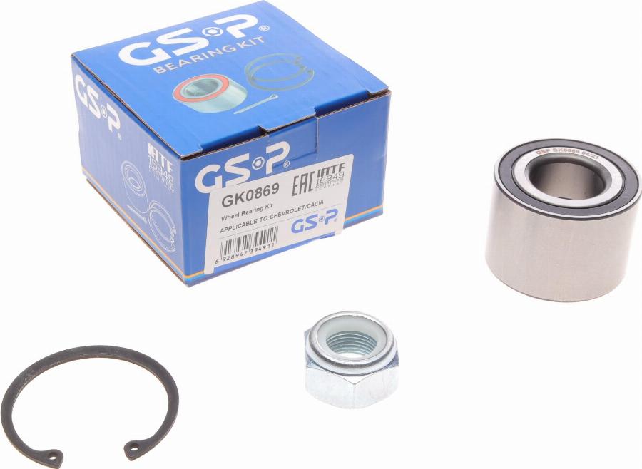 GSP GK0869 - Wheel hub, bearing Kit parts5.com