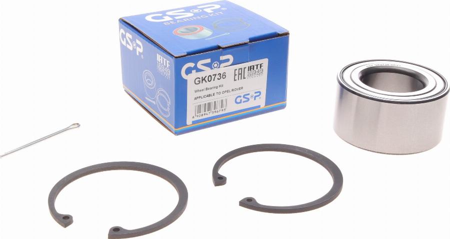 GSP GK0736 - Wheel hub, bearing Kit parts5.com