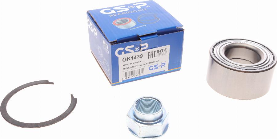 GSP GK1439 - Комплект подшипника ступицы колеса parts5.com