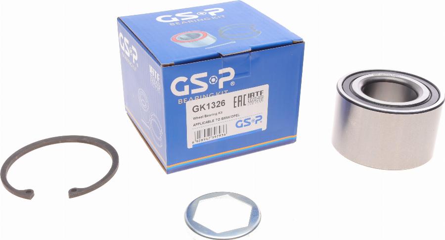 GSP GK1326 - Комплект подшипника ступицы колеса parts5.com