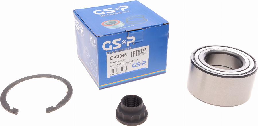 GSP GK3946 - Комплект подшипника ступицы колеса parts5.com