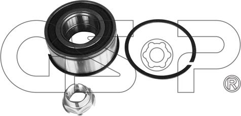 GSP GK3492 - Комплект подшипника ступицы колеса parts5.com