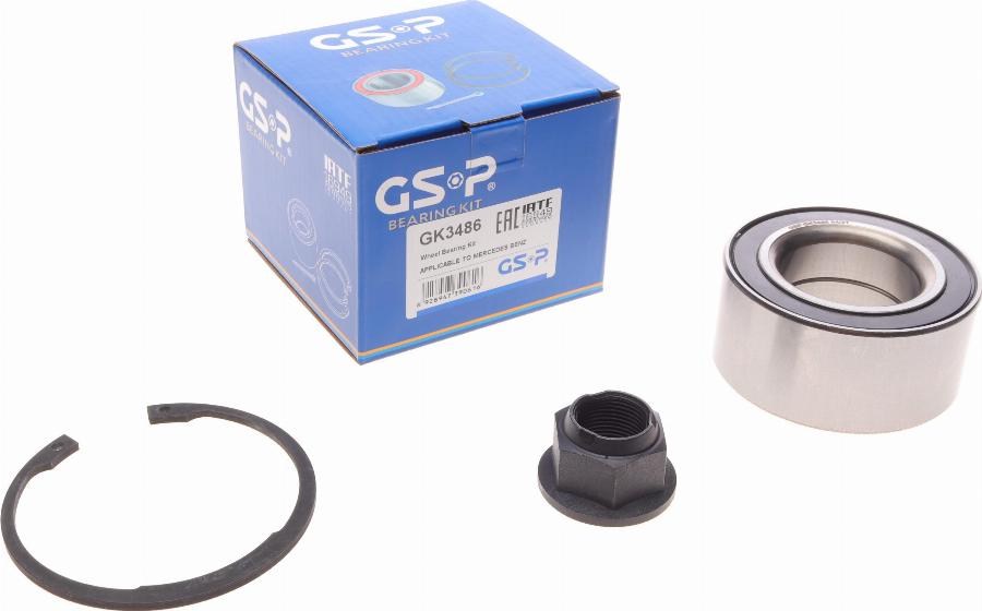 GSP GK3486 - Комплект подшипника ступицы колеса parts5.com