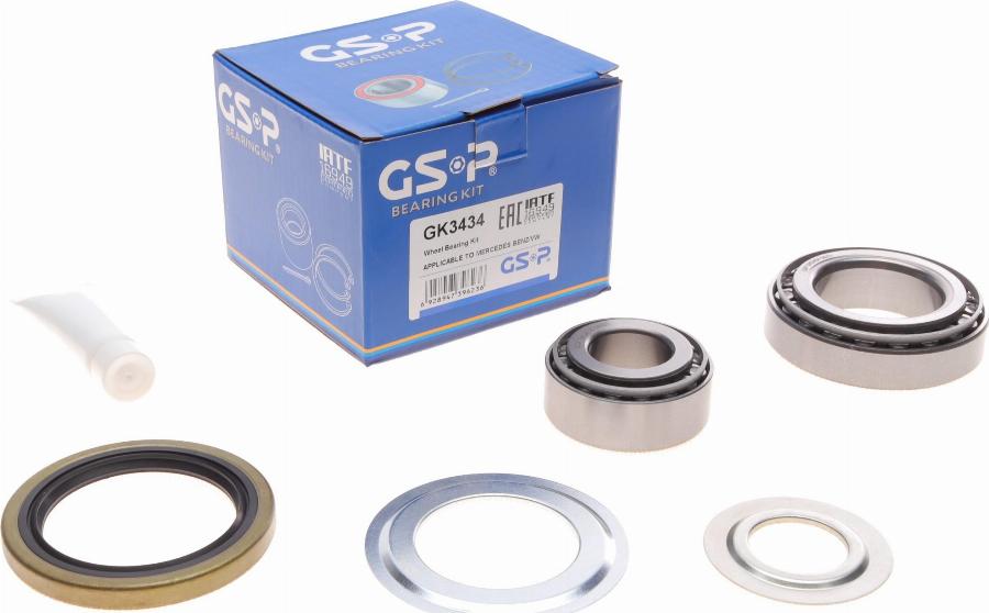 GSP GK3434 - Комплект подшипника ступицы колеса parts5.com