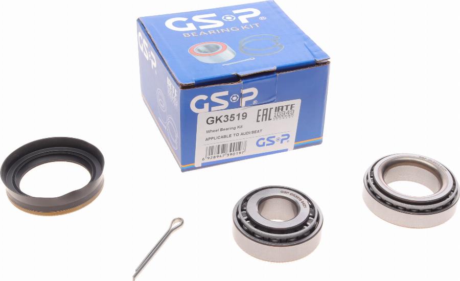 GSP GK3519 - Комплект подшипника ступицы колеса parts5.com