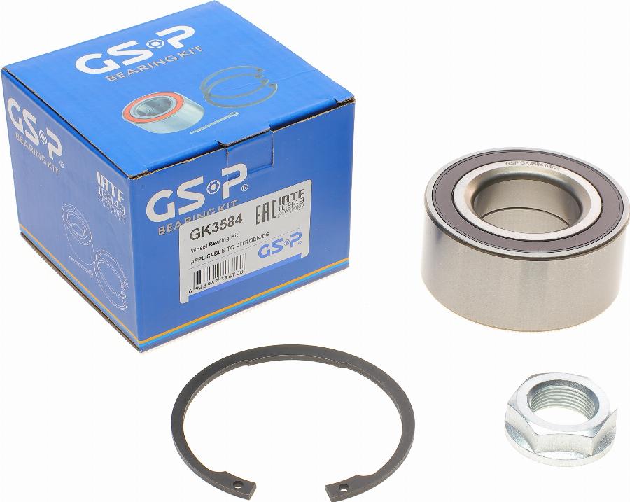 GSP GK3584 - Комплект подшипника ступицы колеса parts5.com