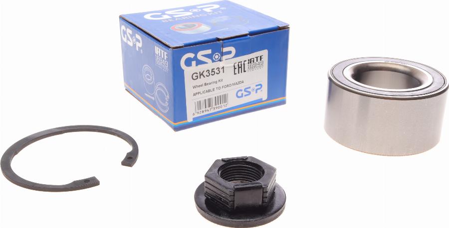 GSP GK3531 - Комплект подшипника ступицы колеса parts5.com