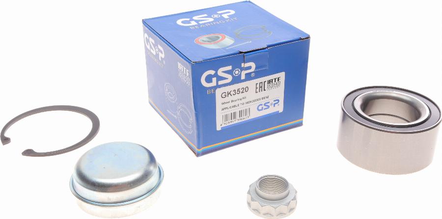 GSP GK3520 - Wheel hub, bearing Kit parts5.com