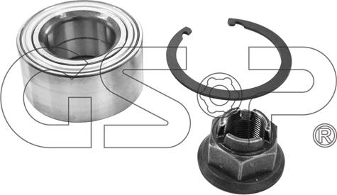 GSP GK3647 - Wheel hub, bearing Kit parts5.com