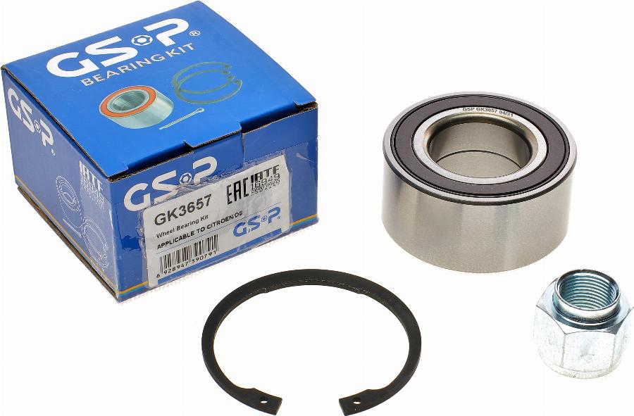 GSP GK3657 - Комплект подшипника ступицы колеса parts5.com