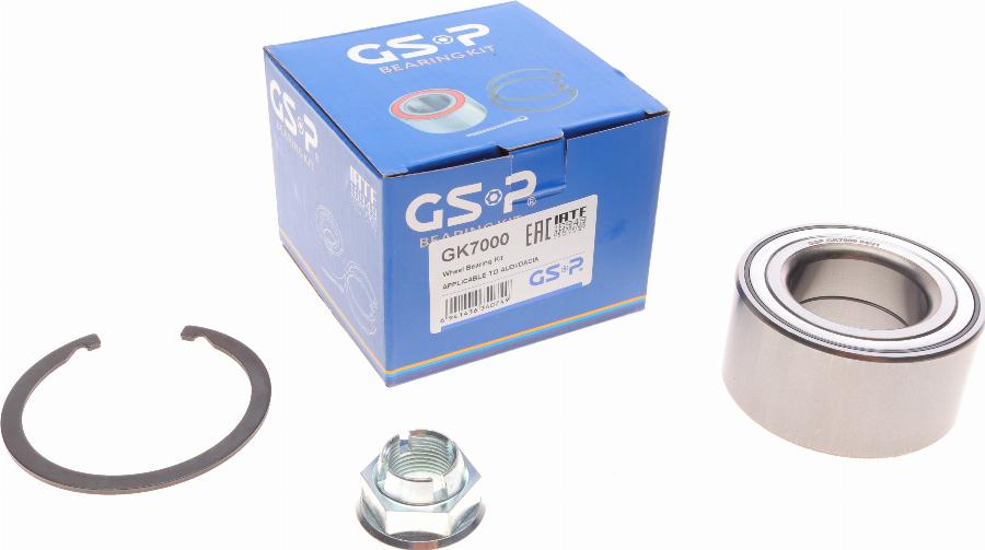 GSP GK7000 - Комплект подшипника ступицы колеса parts5.com