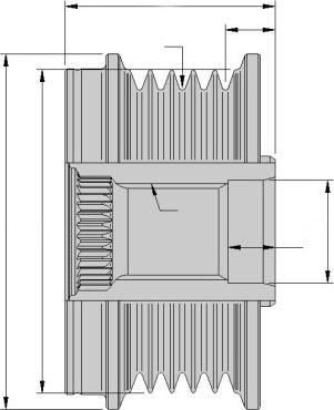 HELLA 9XU 358 039-041 - Polea, alternador parts5.com